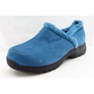 Comfortview Sz 8.5 W Blue Slipper Shoes Fabric Women 3609674